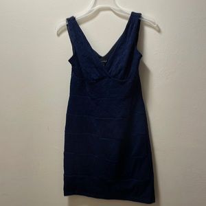Valerie Bertinelli Size 8 navy blue cocktail dress